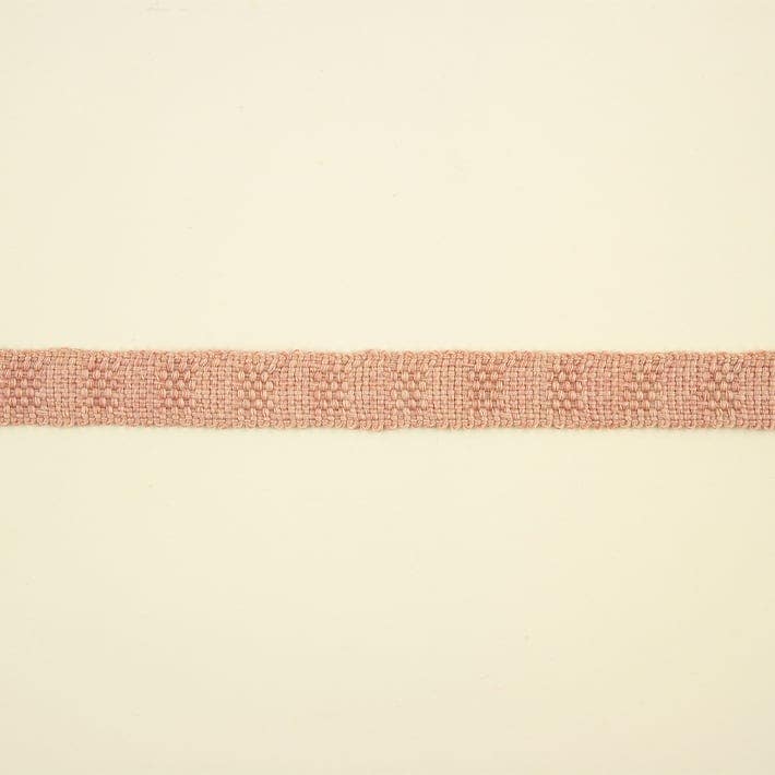 Hopsack Braid 16mm - Rose Quartz