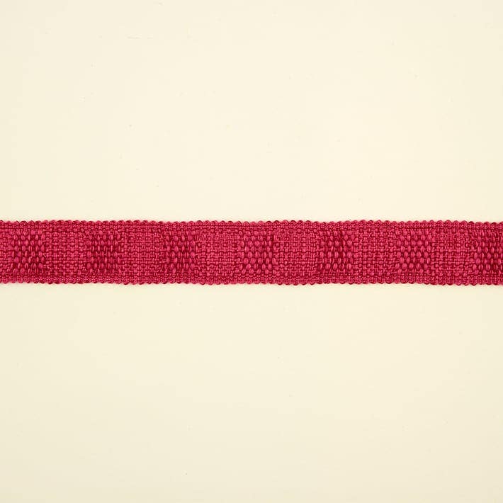 Hopsack Braid 16mm - Rhubarb