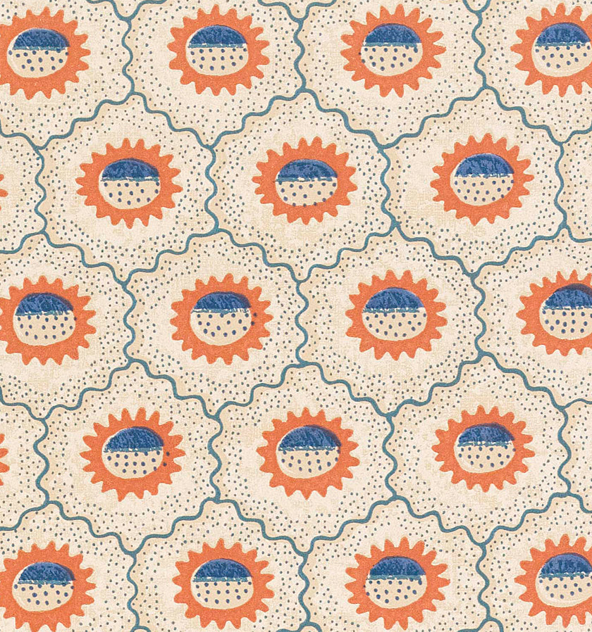 Sunburst Wallpaper - Terracotta