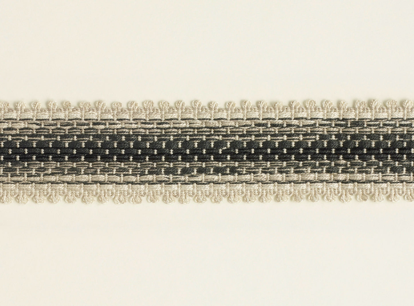 Check Braid - Black Grey