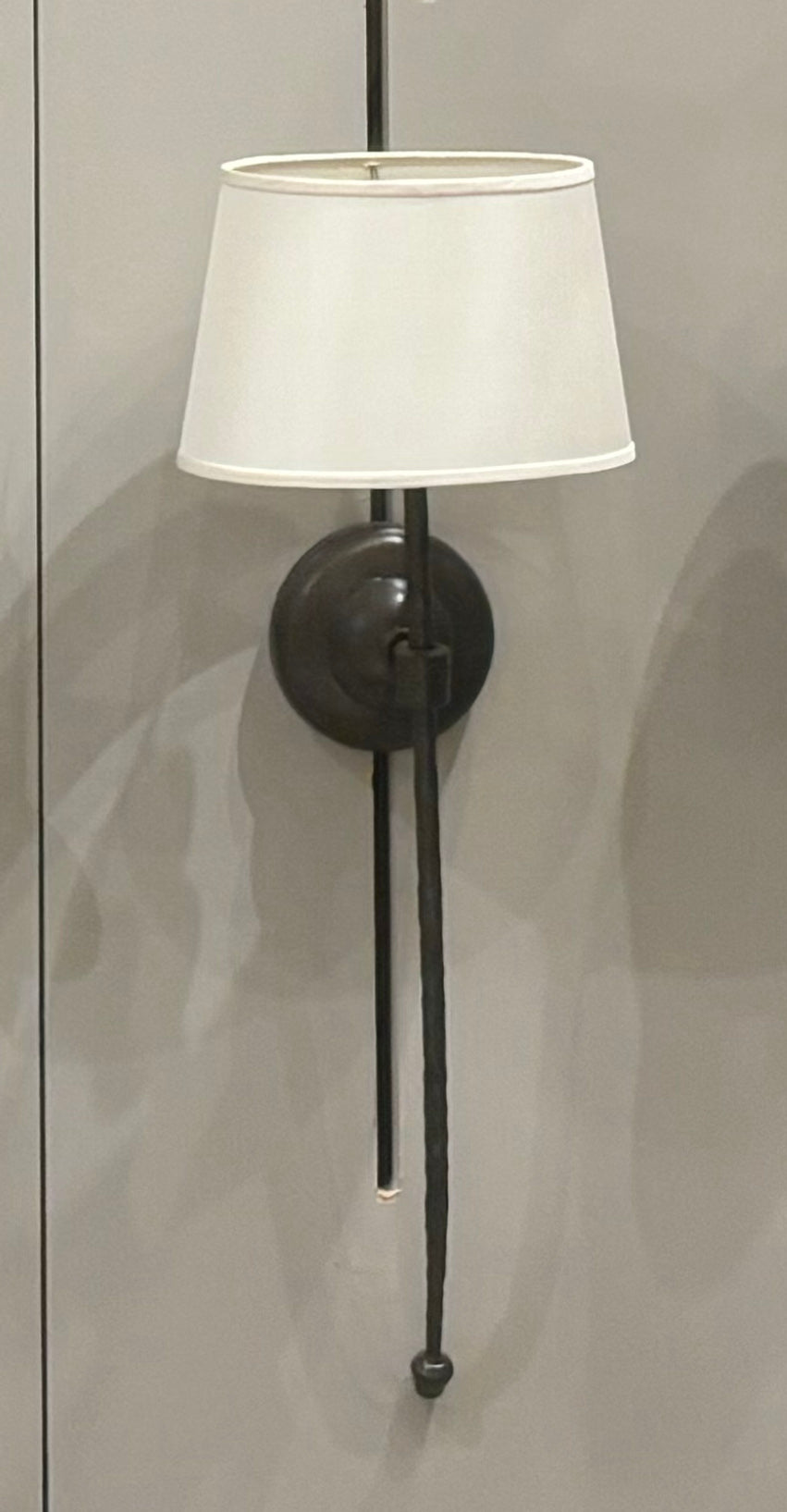 Nikki 1 Light Sconce w/Shade - Traditional Brown