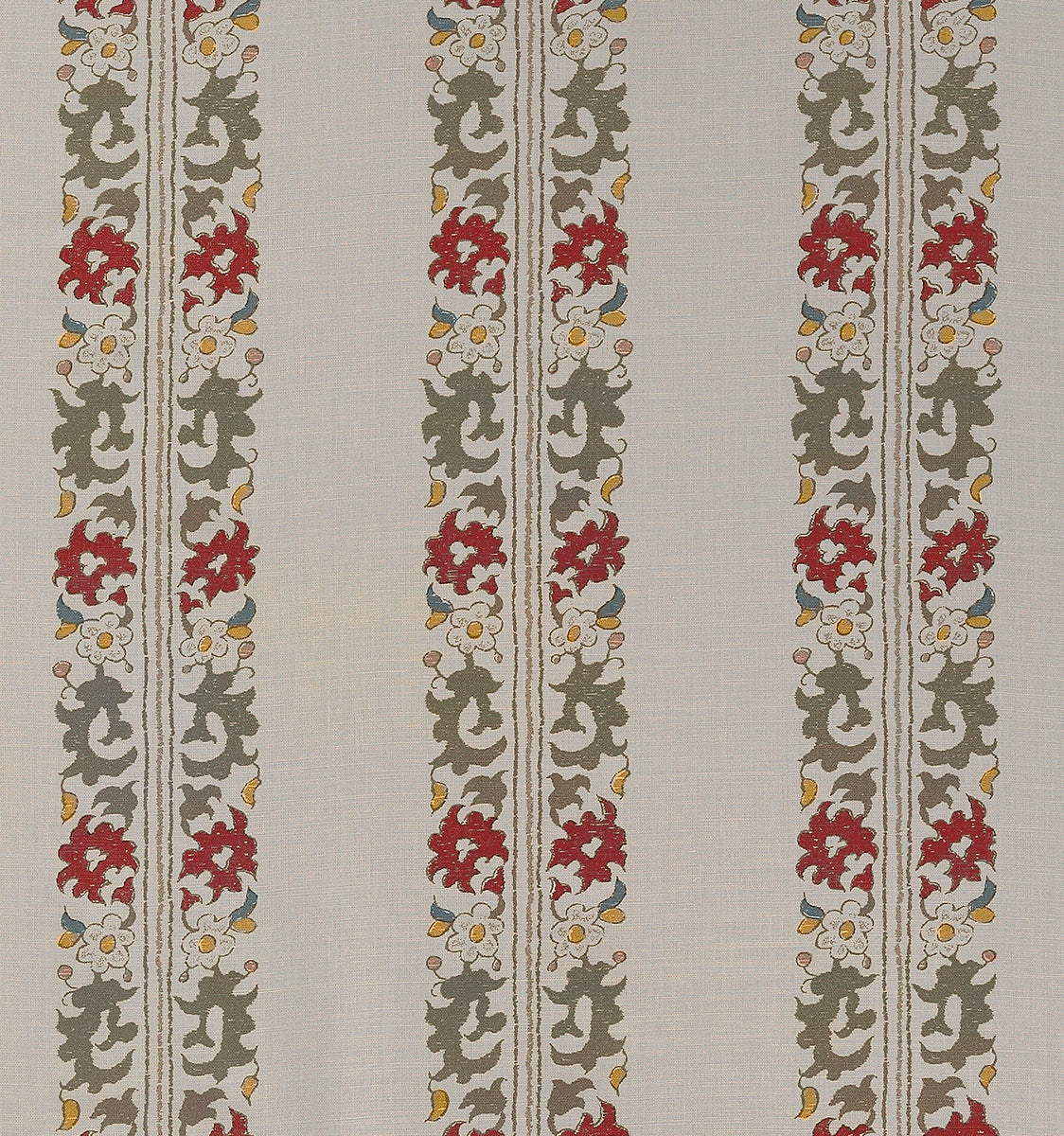 Algiers Border - Grey and Coral