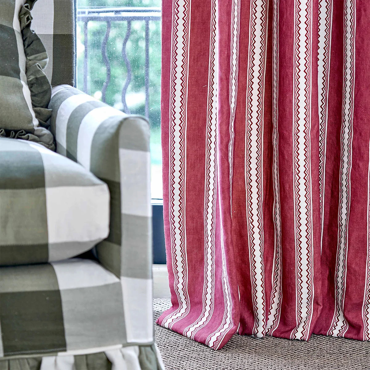 Zig Zag Stripe - Raspberry