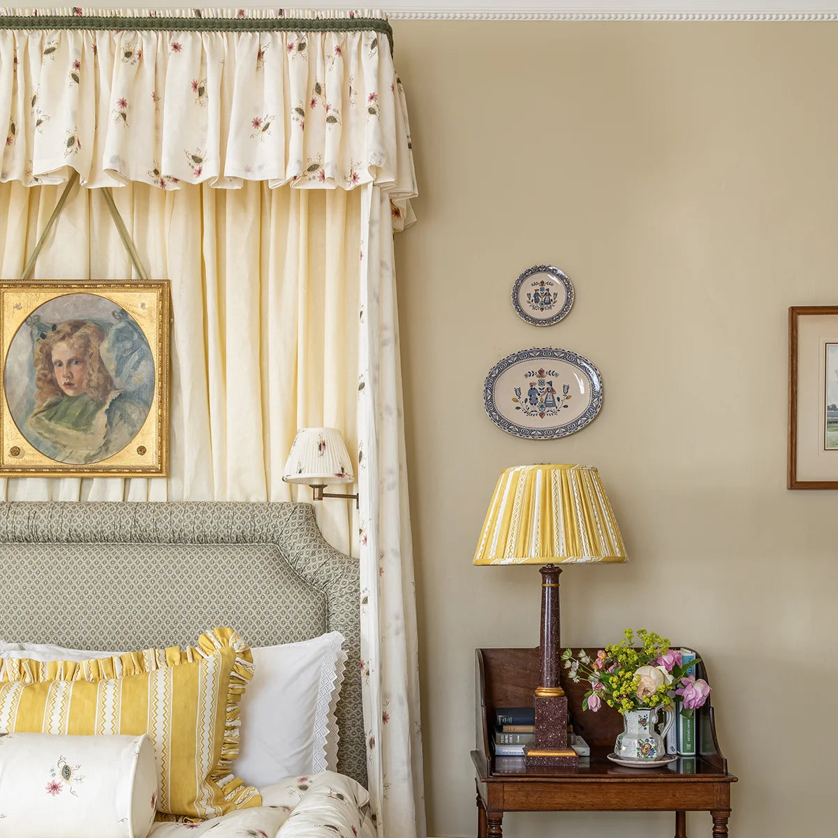 Floral Sprig Voile - Meadow