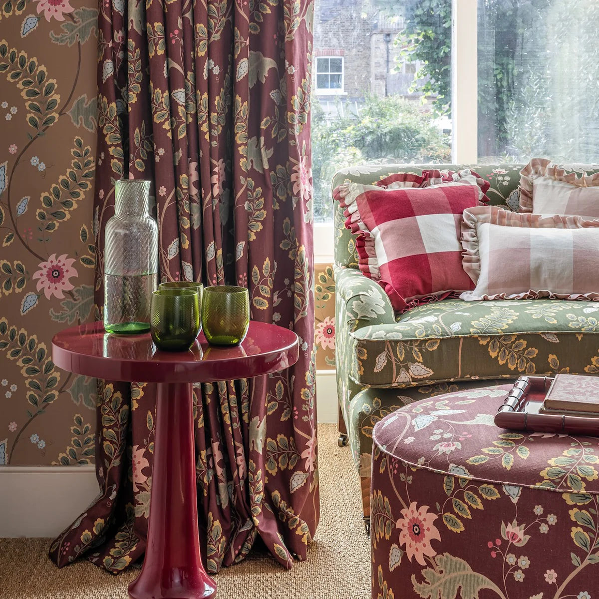 Floral Trail - Raspberry