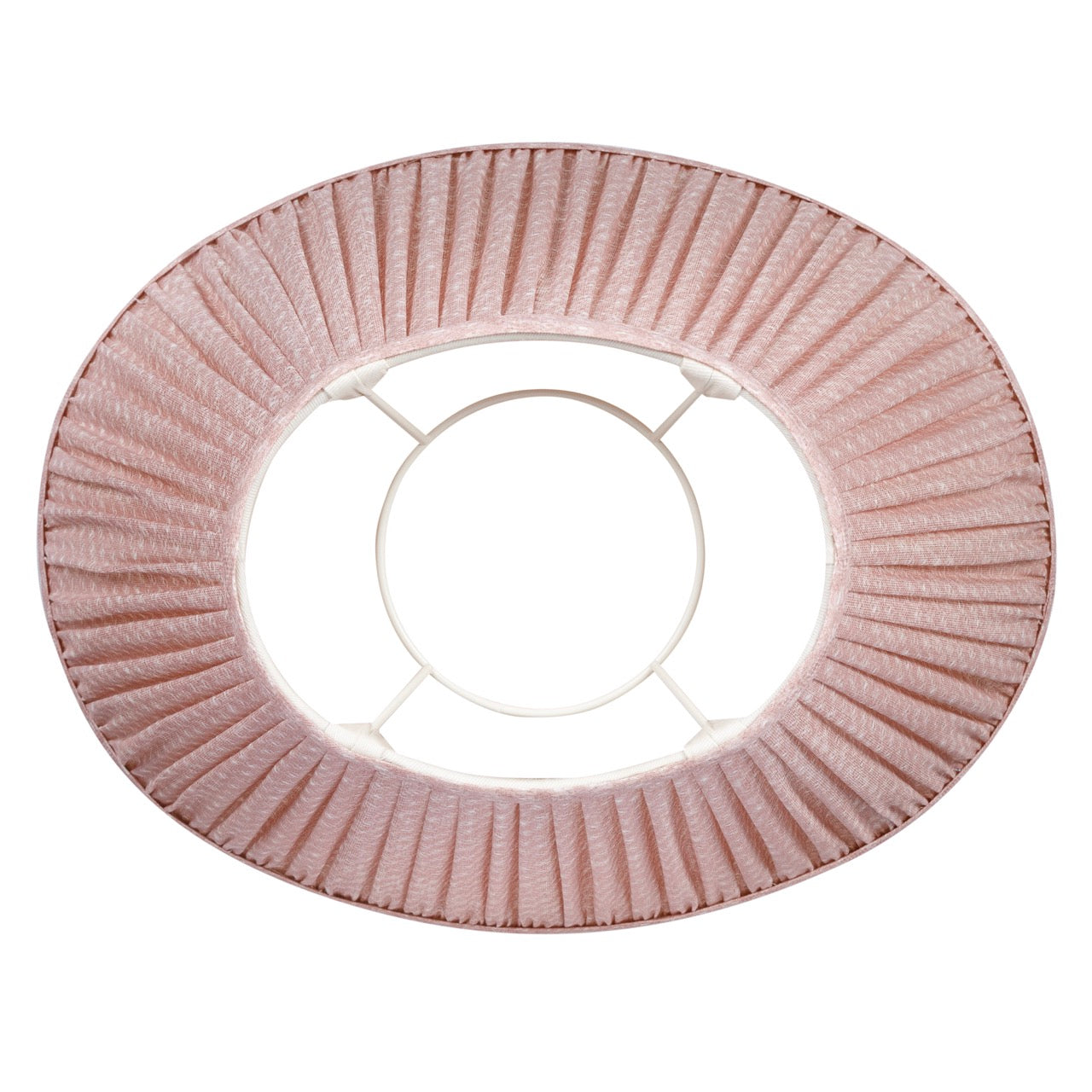 Oval Lampshade in Pink Figured