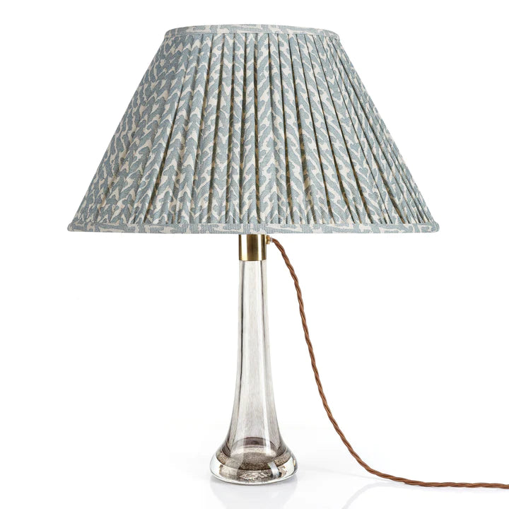 Oval Lampshade in Light Blue Rabanna