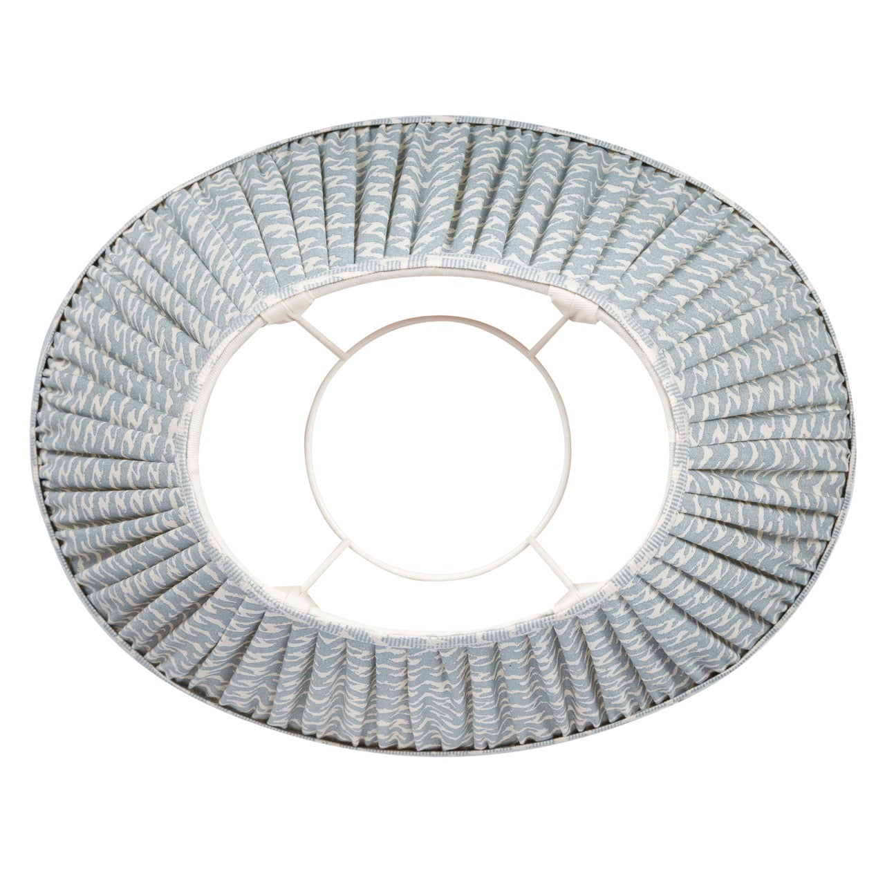 Oval Lampshade in Light Blue Rabanna