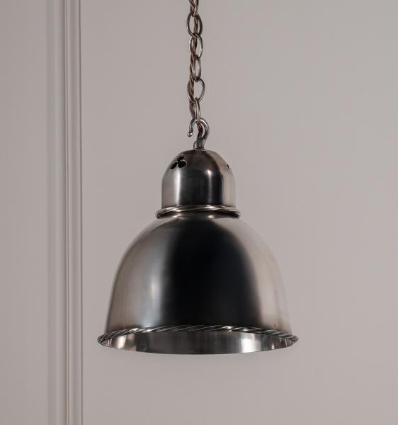Gothic Helmet Lamp - Antique Silver