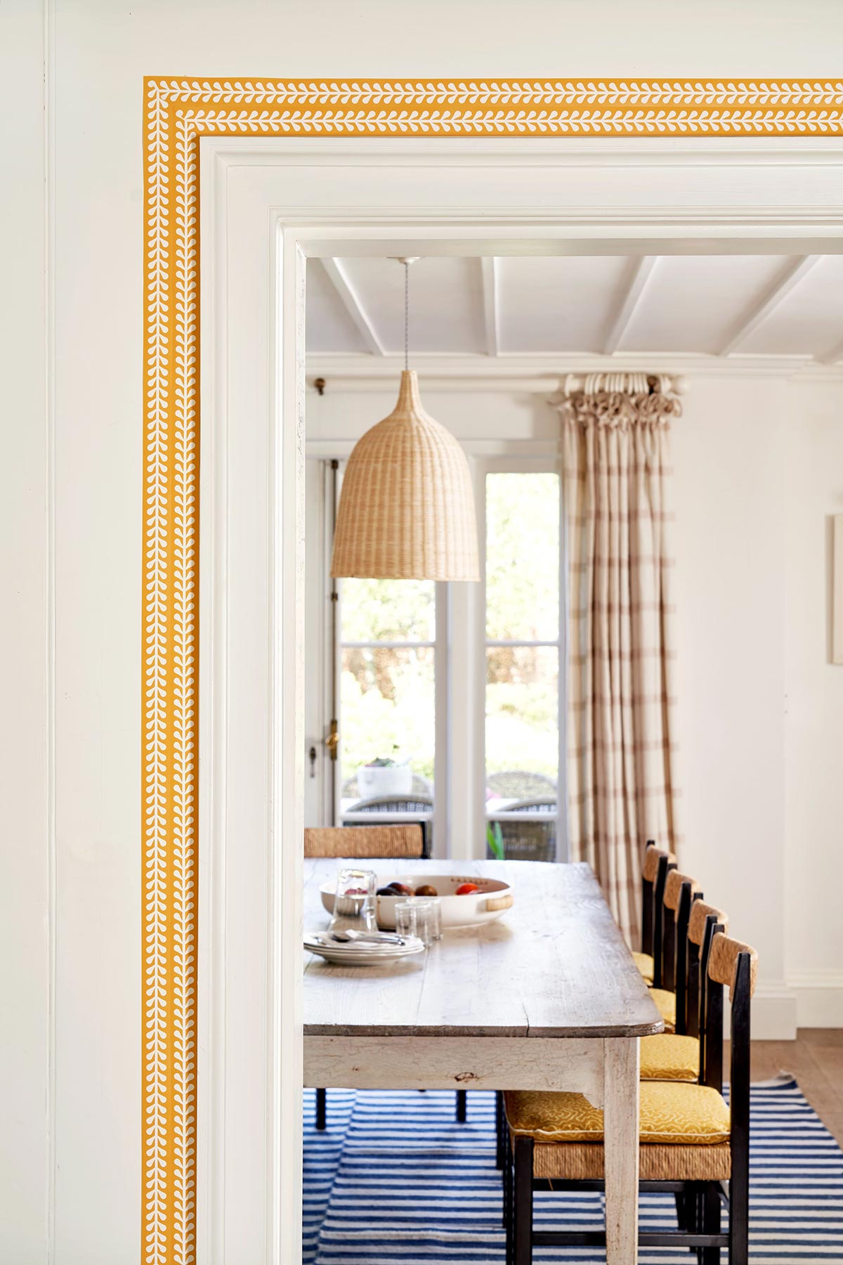 Edith Wallpaper Border - Wine