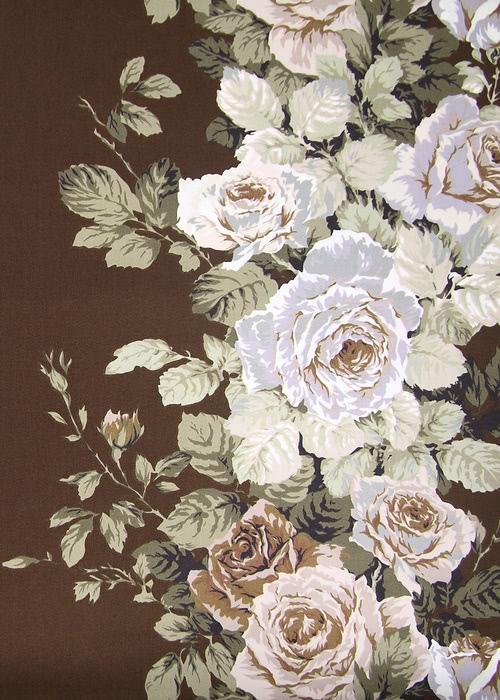 Cabbage Rose - Brown / Brown