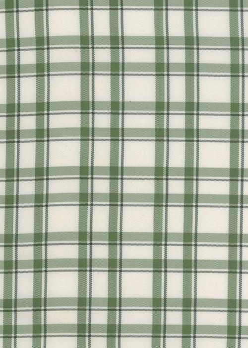 Silk Plaid - Green / White