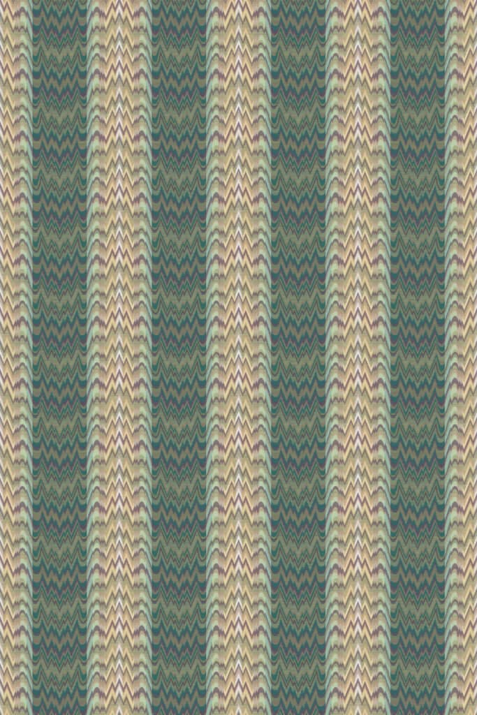 Bargello - Teal / Fawn Multi
