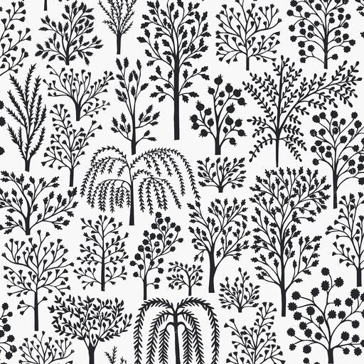 Arboretum Wallpaper - Blackbird on Chalk