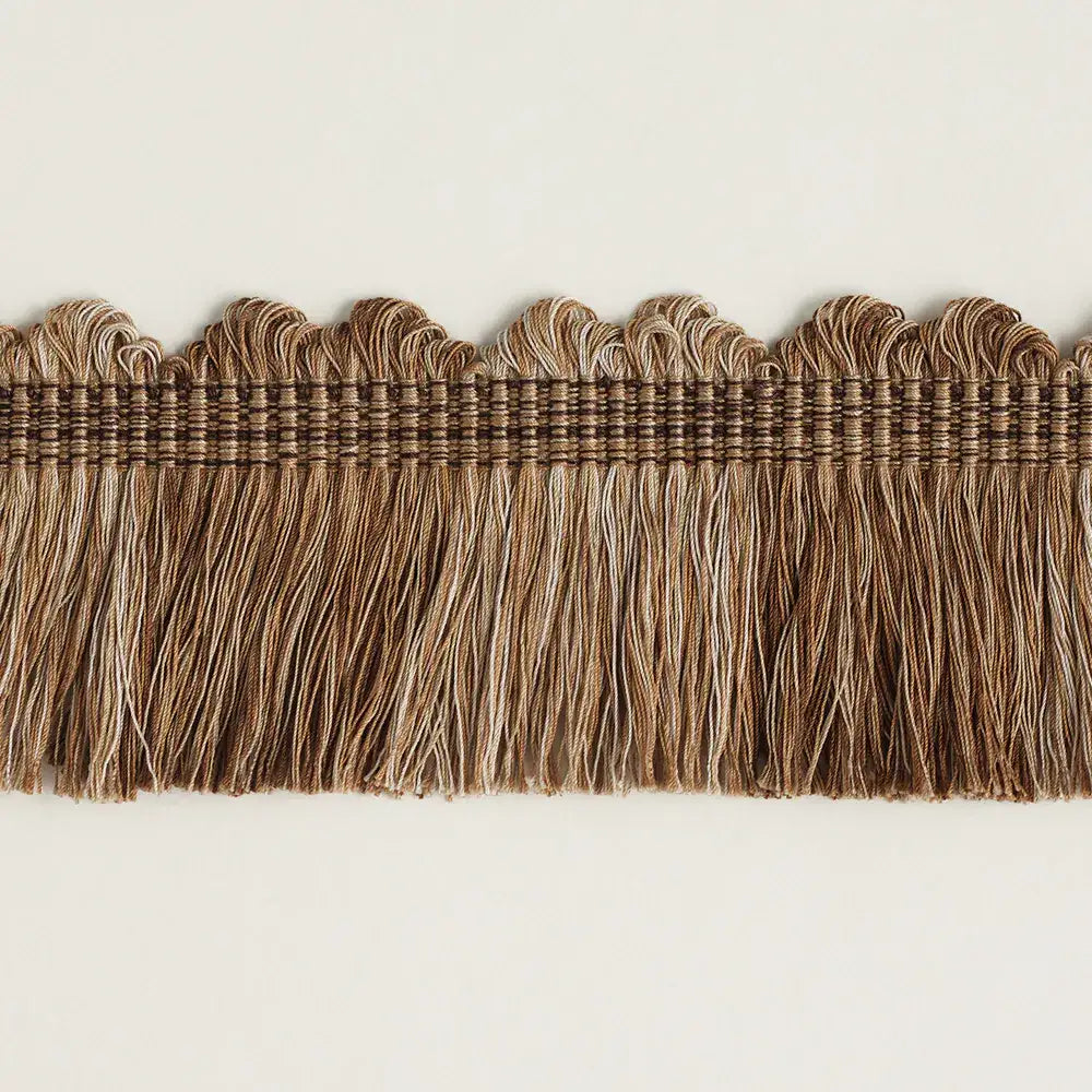 Fan Top Block Fringe - Beige