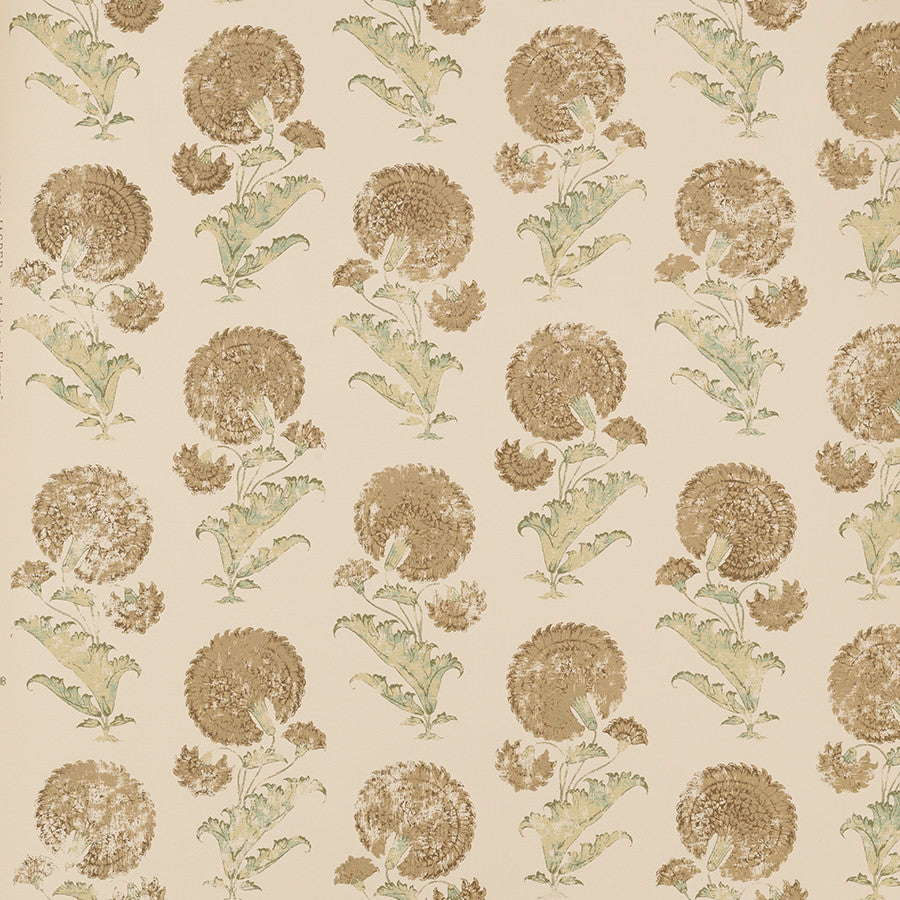 Indian Flower Wallpaper - Brown