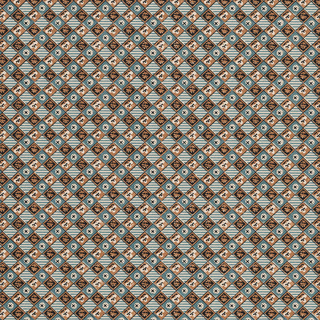 French Tile Wallpaper - Blue