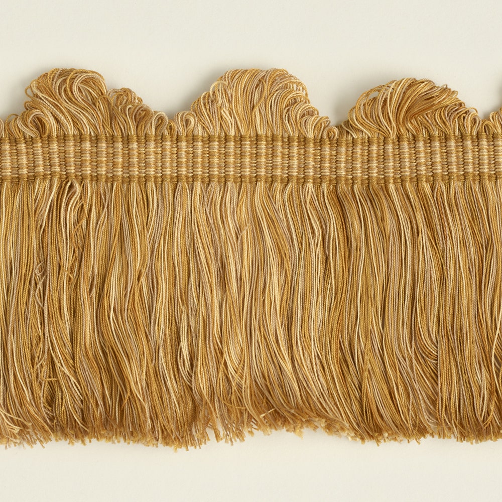 Fan Top Block Fringe - Gold
