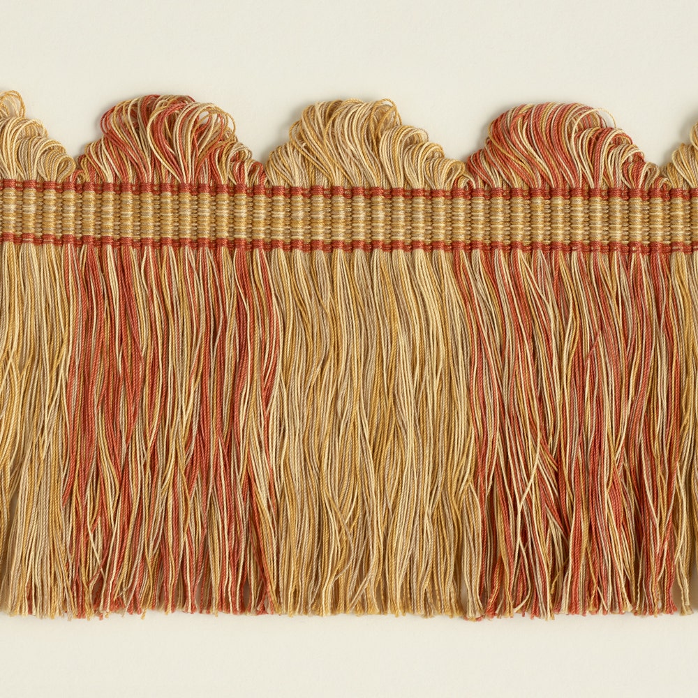 Fan Top Block Fringe - Terracotta