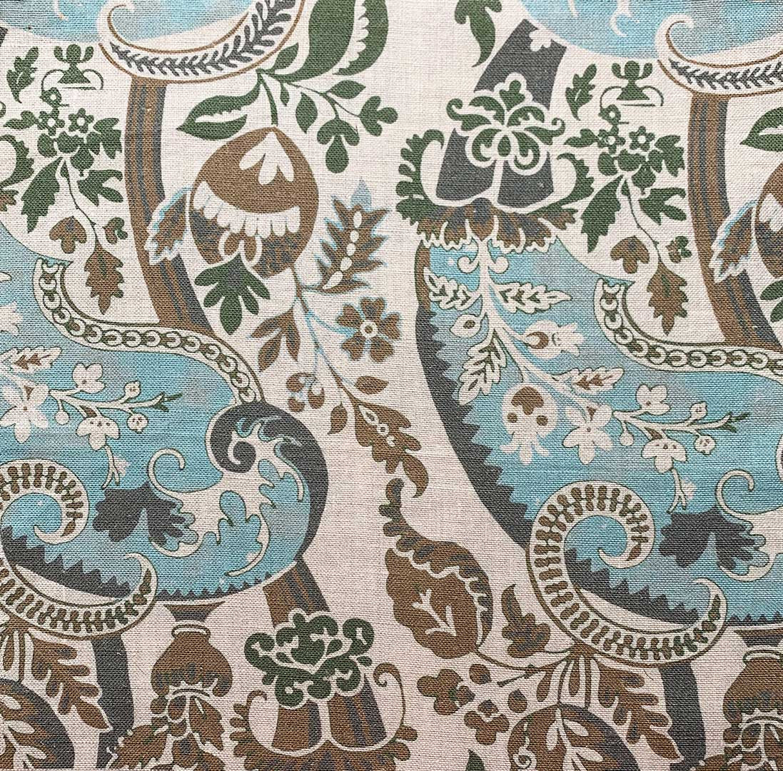 Spitalfields - Blue Green Brown on Natural