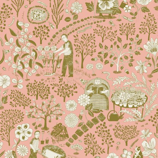 Pathways Wallpaper - Pink Lady