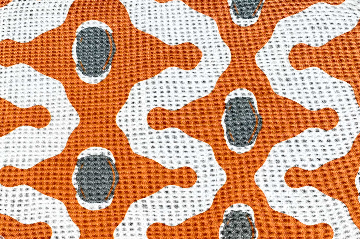 Zig Zag - Orange Gray on Oyster Union