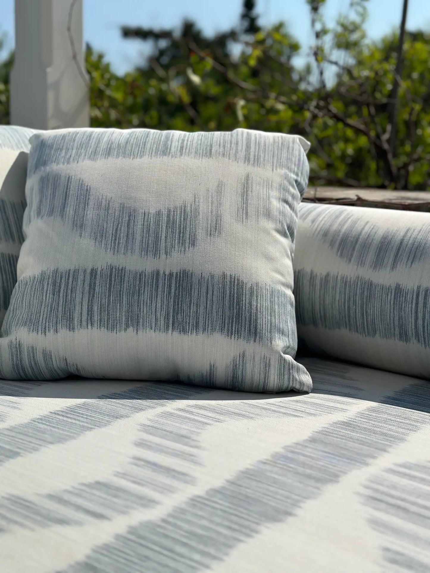 Wave Ikat - Indigo Blue