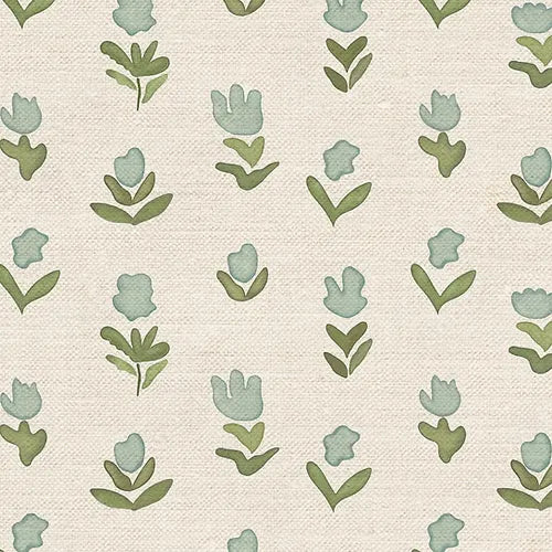 Little Wild Tulips - Misty Green