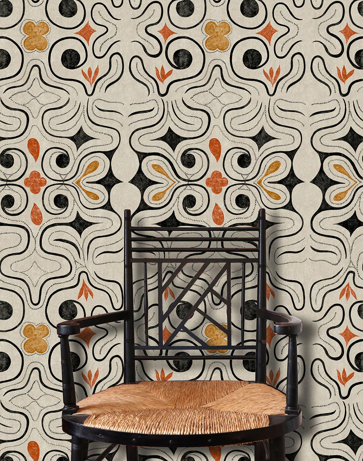 Ainu Wallpaper - Elm White