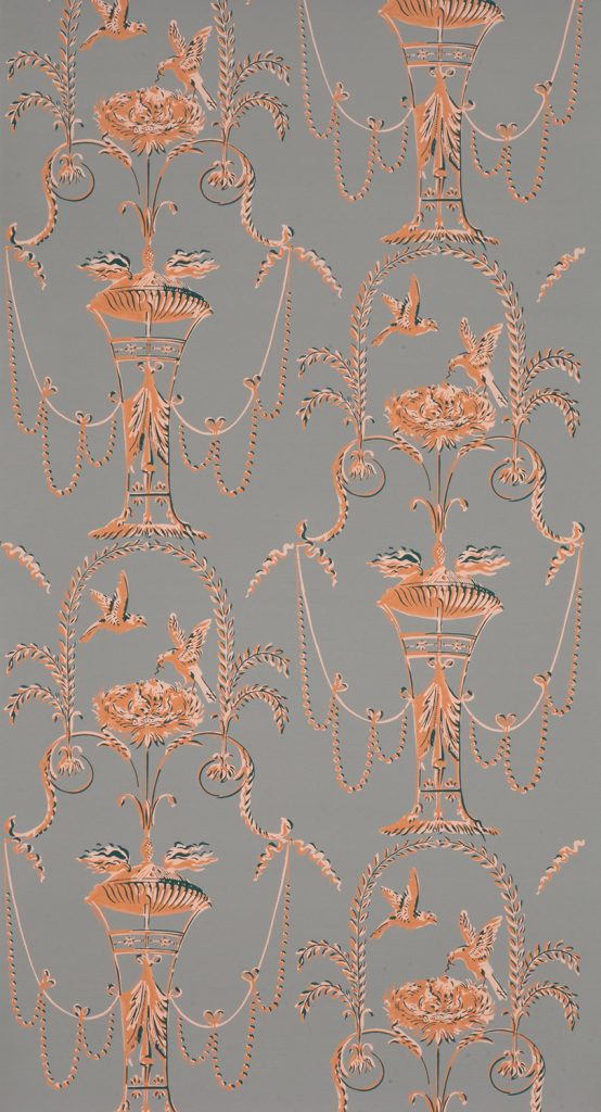 Arabesque Pigeons Wallpaper - C