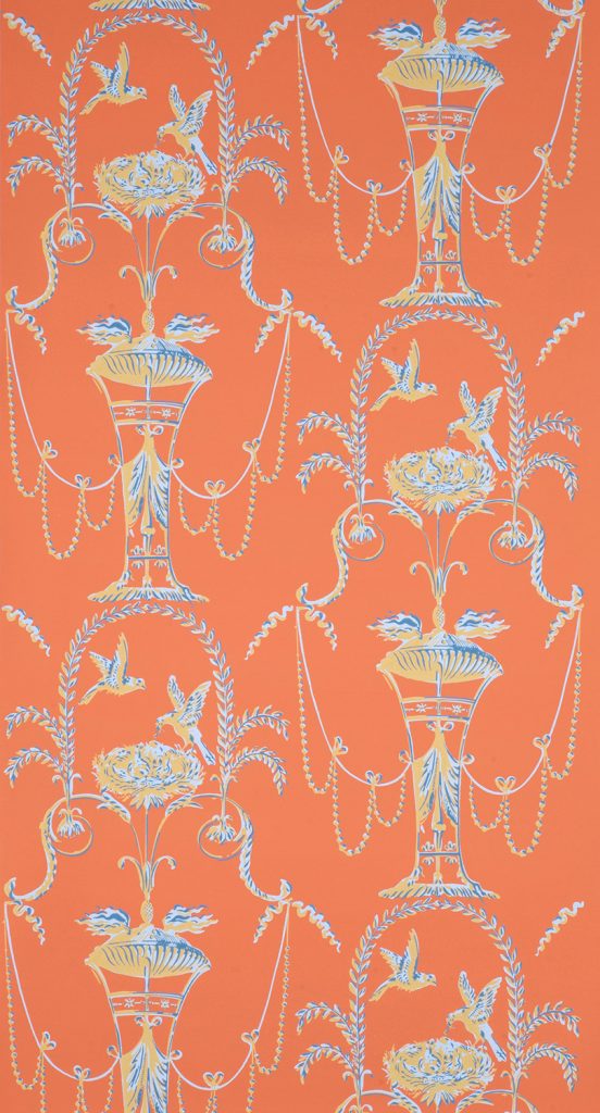 Arabesque Pigeons Wallpaper - D