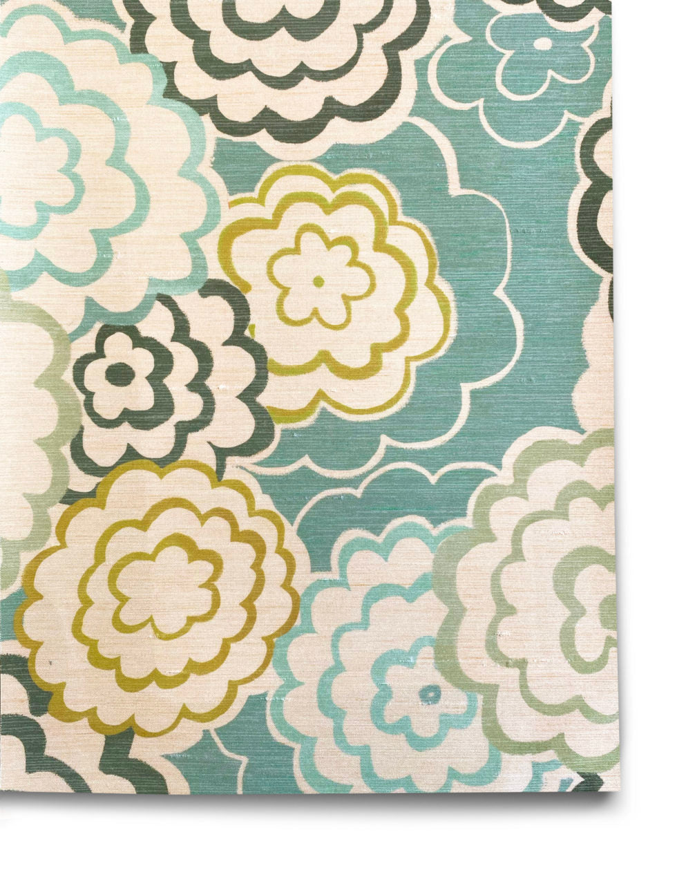 Blossom Wallpaper - Pale Teal