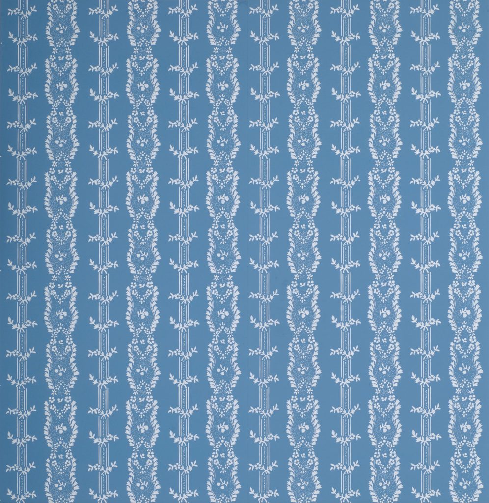 Boston Floral Stripe Wallpaper - A