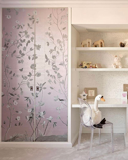 Botanical Wallpaper Mural - Morning Blush