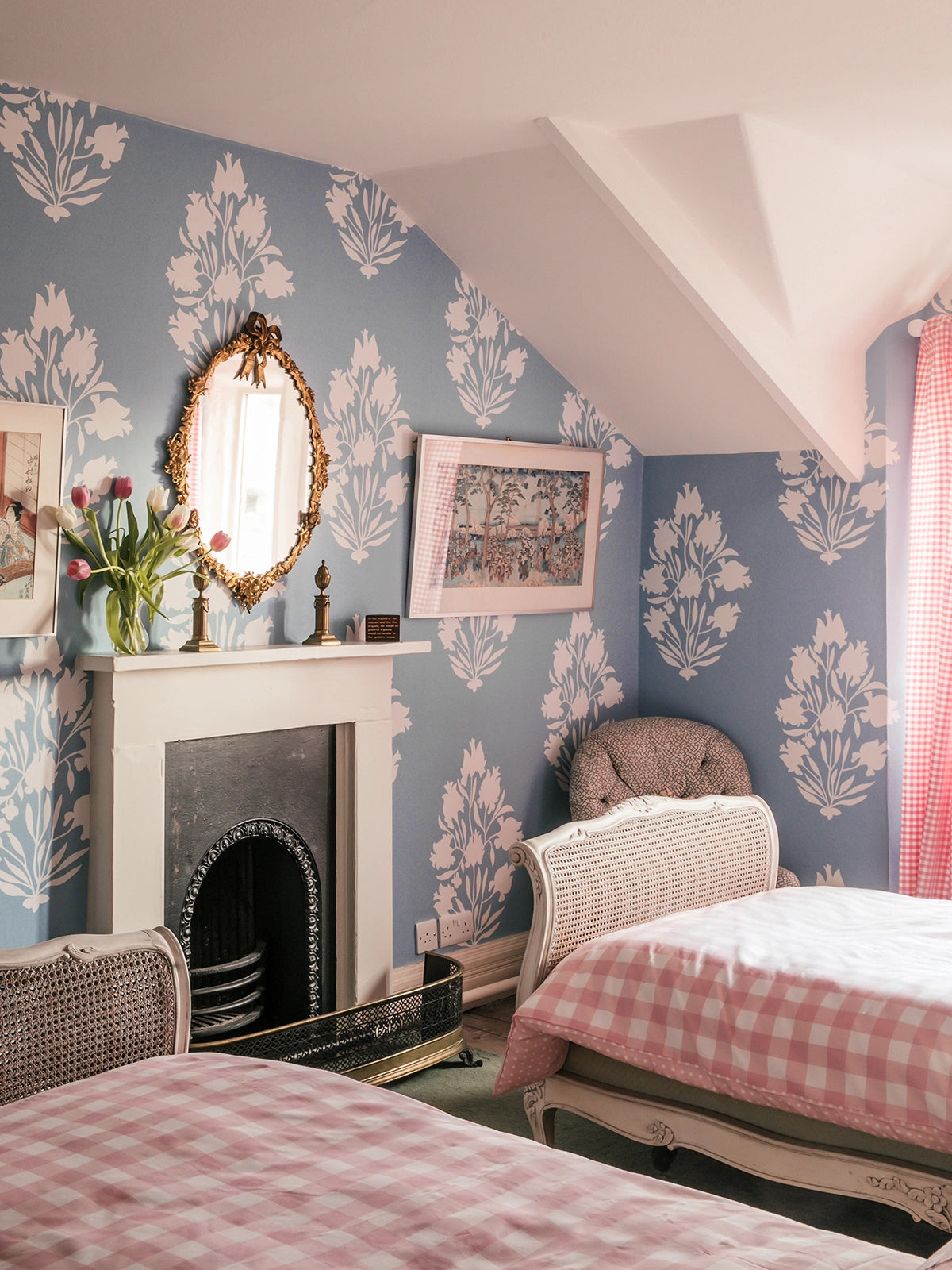 Bukhara Wallpaper - Chalk Blue Large