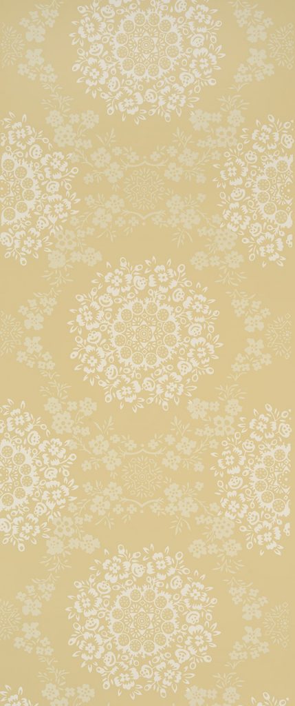 Bull's Head Medallion Wallpaper - D