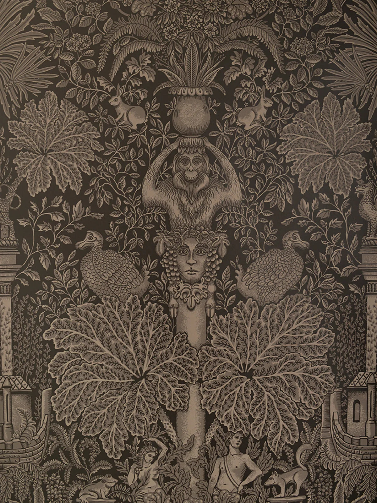 Circe's Garden Wallpaper - Stubbs Brown