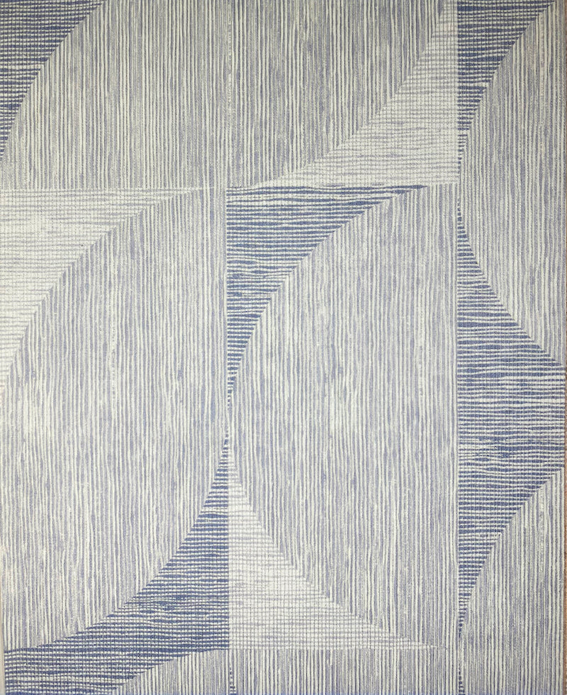 Circle Squared Wallpaper - Blue Gray