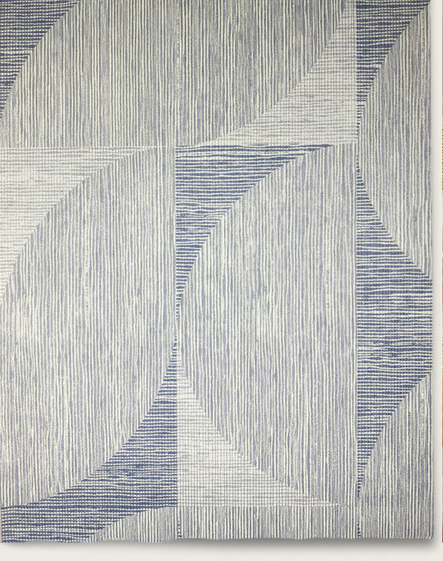 Circle Squared Wallpaper - Blue Gray