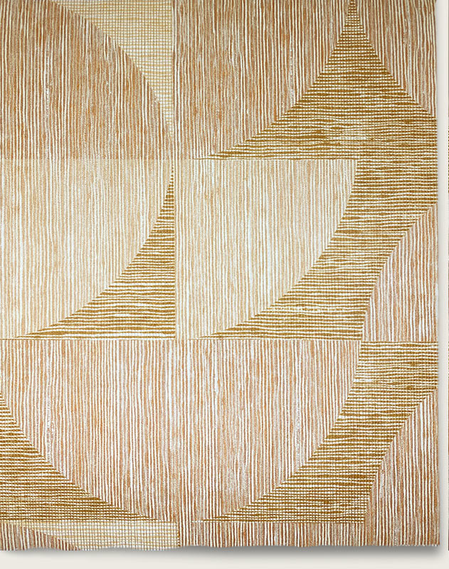 Circle Squared Wallpaper - Warm Beige