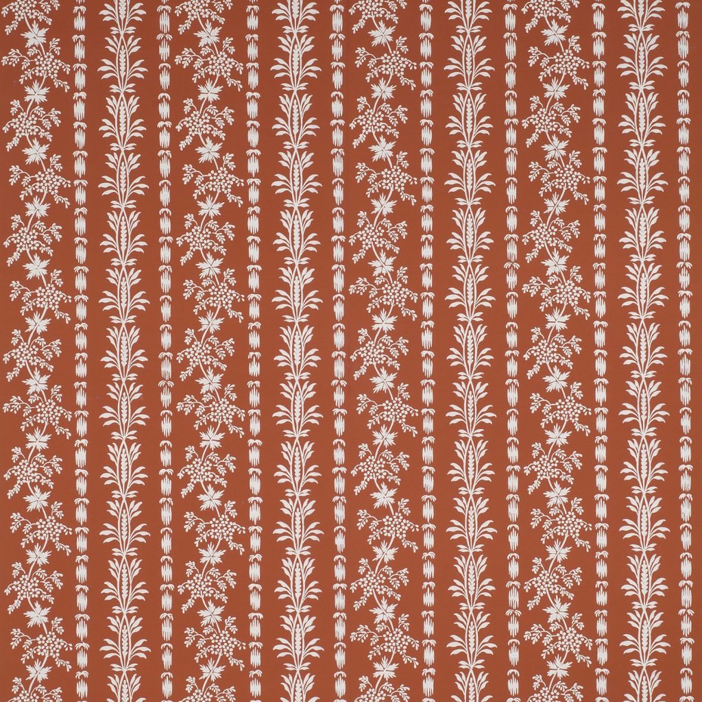 Concord Stripe and Vine Wallpaper - A