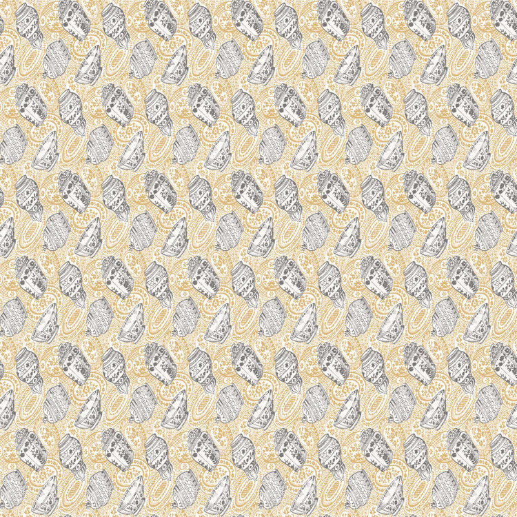 Char Ming Wallpaper - Gray / Beige