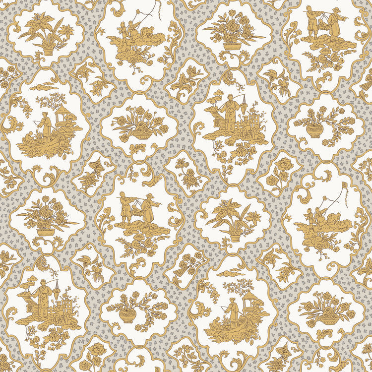 Cora Mandel Wallpaper - Gray