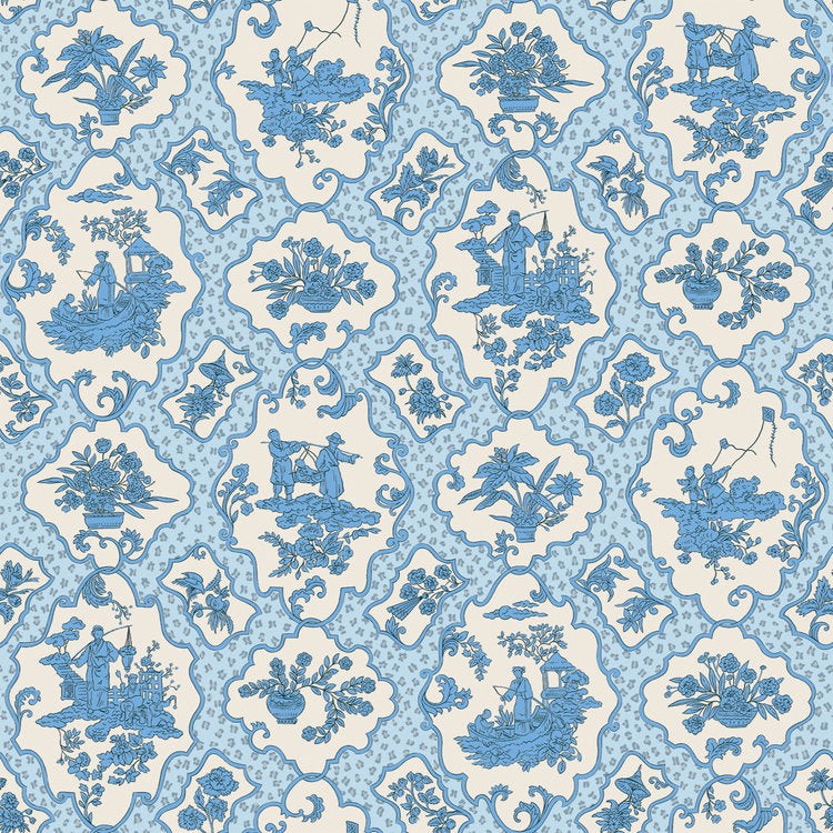 Cora Mandel Wallpaper - Blue