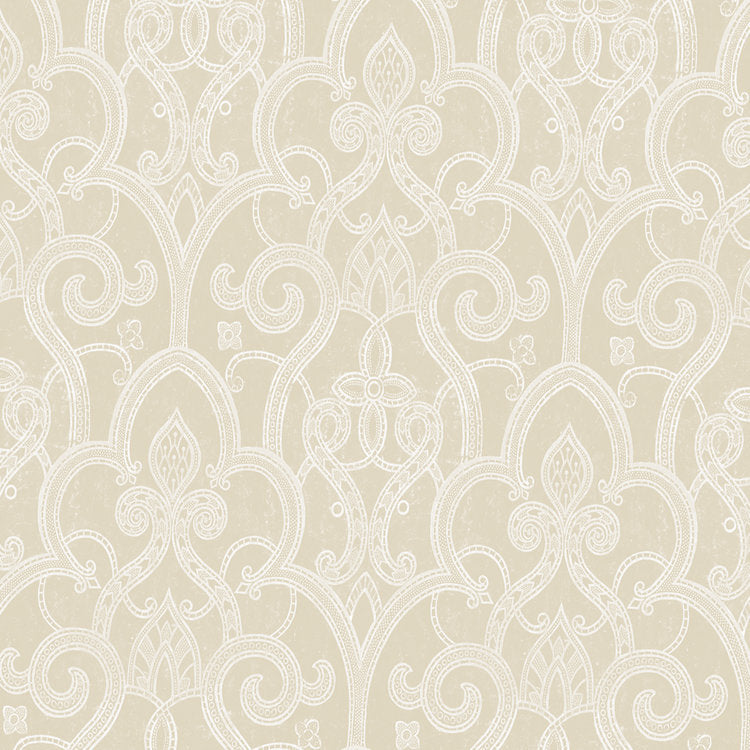 Tracery Wallpaper - Beige