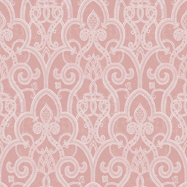 Tracery Wallpaper - Rose