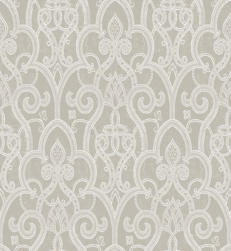 Tracery Wallpaper - Gray