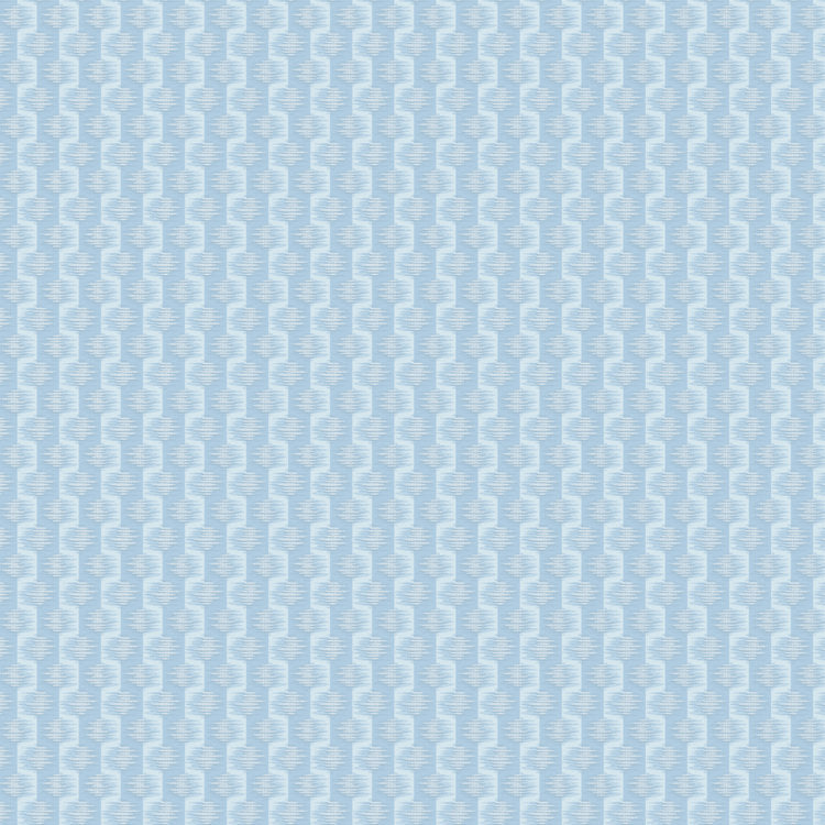 Ikat Stripe Wallpaper - Blue