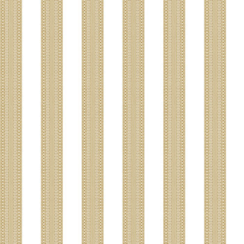 French Stripe Wallpaper - Beige