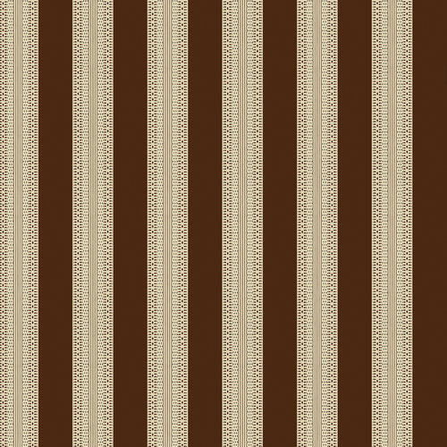French Stripe Wallpaper - Brown